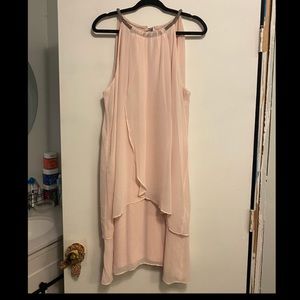 Dress Barn Pink Dress with jewel neck Size 20
